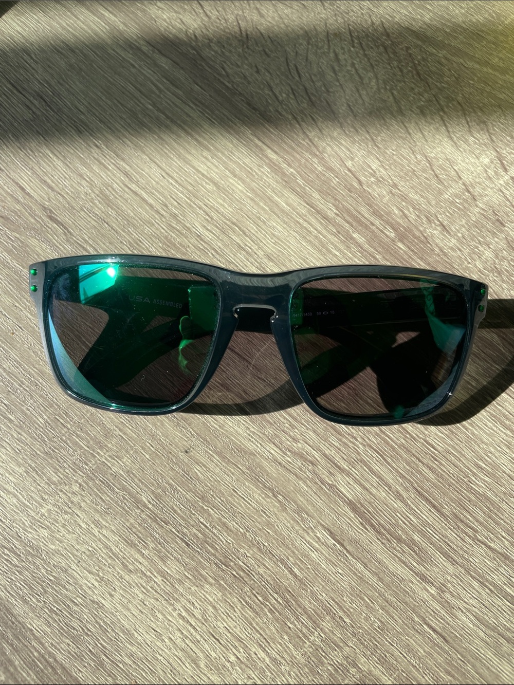 Oakley Holbrook Grey ink green lense sunglasses shades